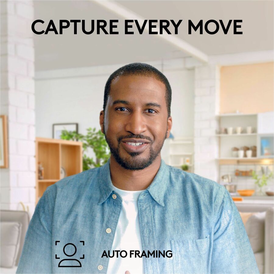 Logitech Brio 505 Full HD Webcam with Auto-Framing and Show Mode