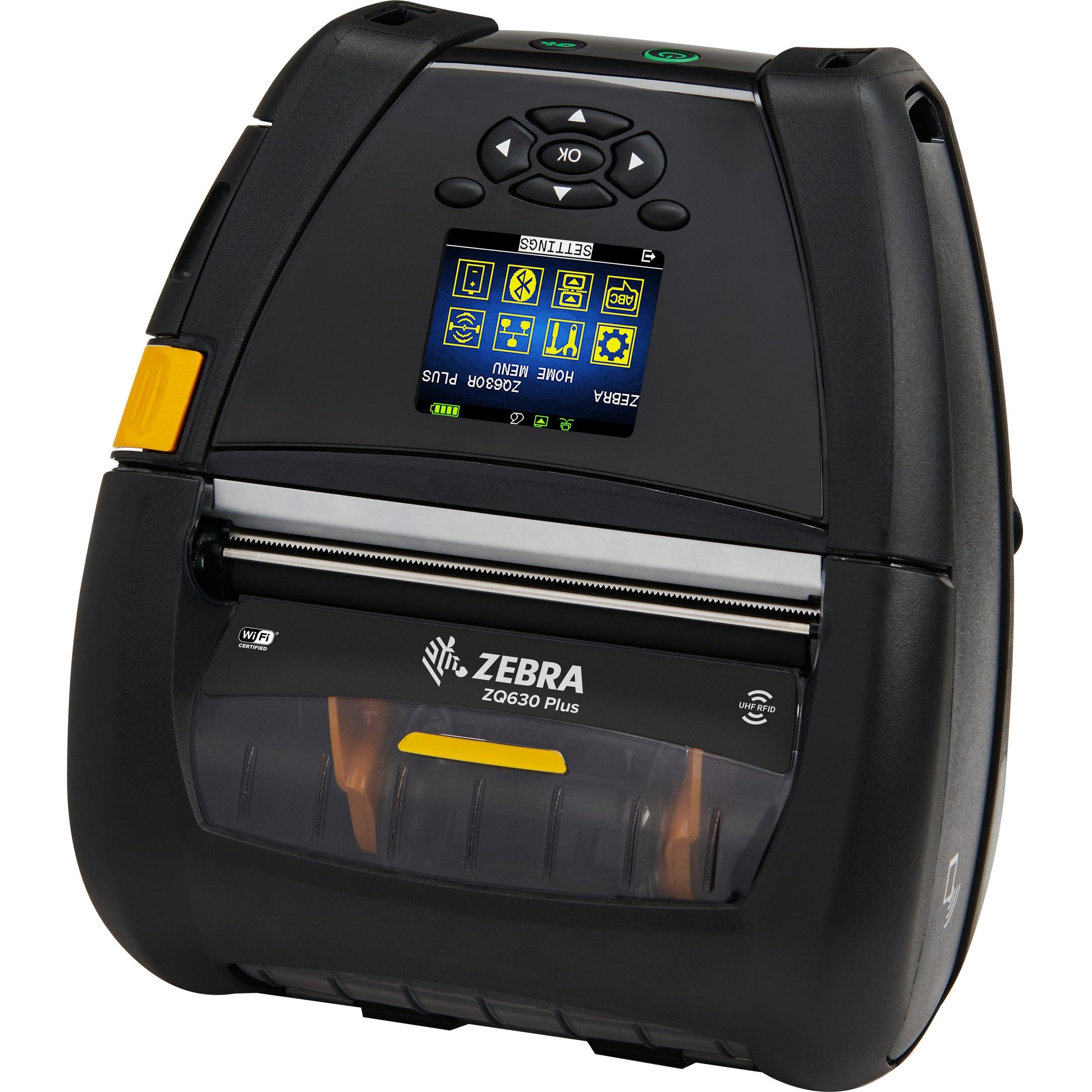 Zebra ZQ630 Plus Mobile Direct Thermal Printer with Bluetooth and NFC - Monochrome Label and Receipt Printing