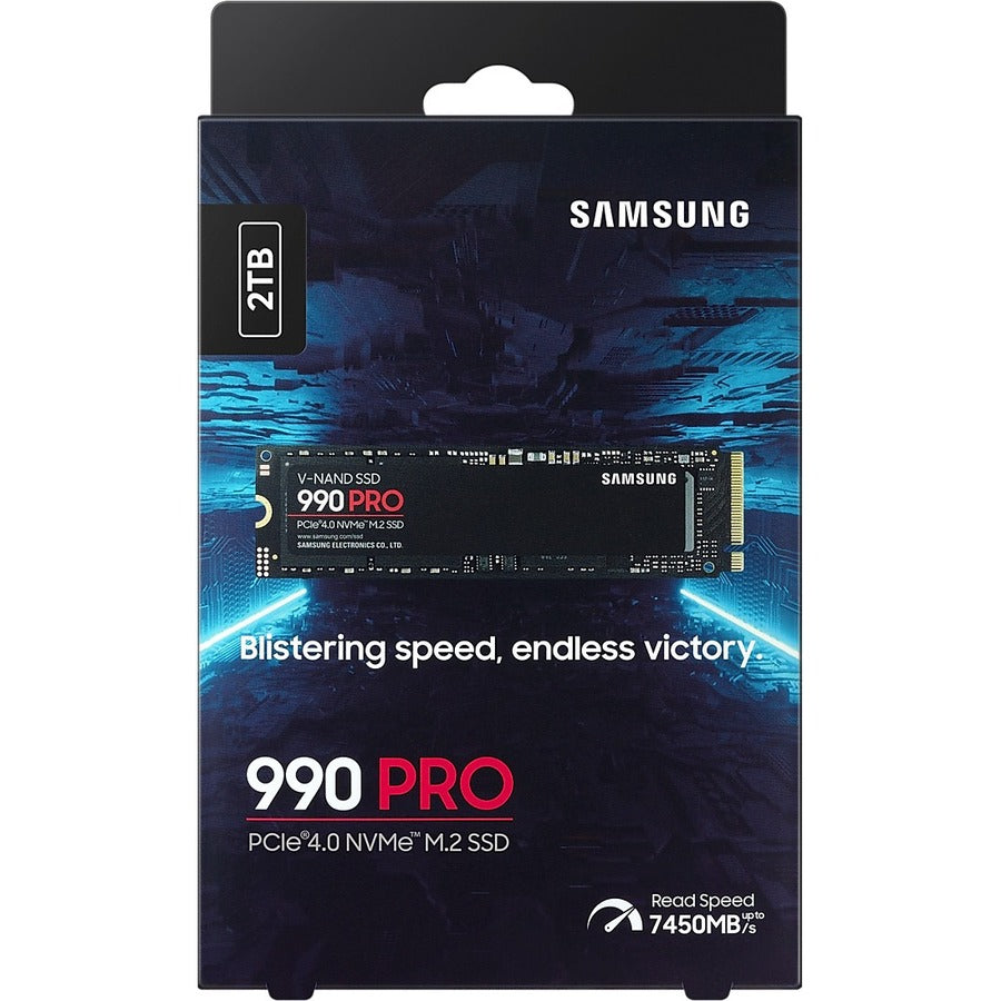 Samsung 990 PRO MZ-V9P2T0B/AM 2TB PCIe 4.0 NVMe M.2 SSD for Gaming and High-Performance Tasks