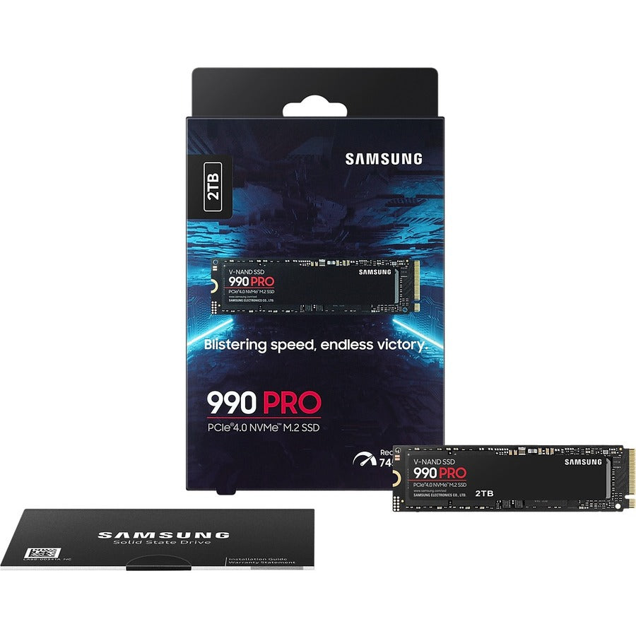 Samsung 990 PRO MZ-V9P2T0B/AM 2TB PCIe 4.0 NVMe M.2 SSD for Gaming and High-Performance Tasks