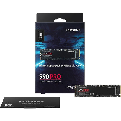 Samsung 990 PRO MZ-V9P2T0B/AM 2TB PCIe 4.0 NVMe M.2 SSD for Gaming and High-Performance Tasks