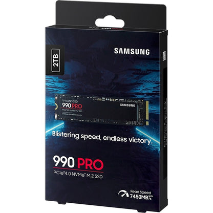 Samsung 990 PRO MZ-V9P2T0B/AM 2TB PCIe 4.0 NVMe M.2 SSD for Gaming and High-Performance Tasks