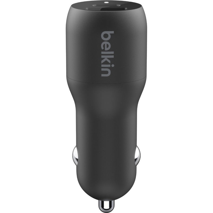 Belkin BOOST&uarr;CHARGE Auto Adapter Dual USB-C and USB-A Car Charger - Fast Charging for iPhone and Samsung