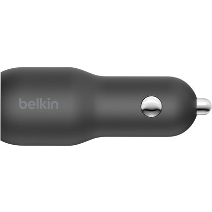 Belkin BOOST&uarr;CHARGE Auto Adapter Dual USB-C and USB-A Car Charger - Fast Charging for iPhone and Samsung