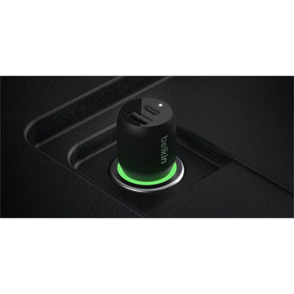 Belkin BOOST&uarr;CHARGE Auto Adapter Dual USB-C and USB-A Car Charger - Fast Charging for iPhone and Samsung