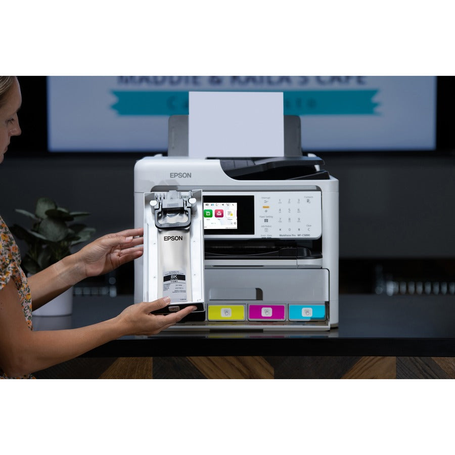 Epson WorkForce Pro WF-C5890 Wireless Color Multifunction Printer – High-Speed Inkjet with Duplex and Large Paper Capacity