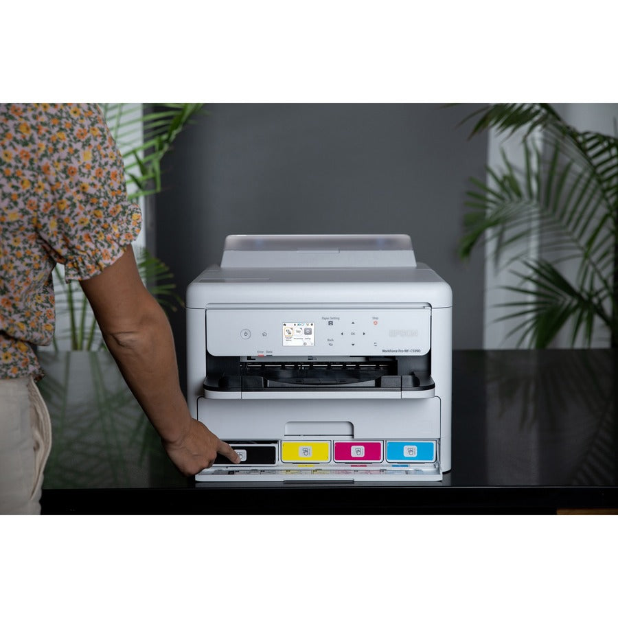 Epson WorkForce Pro WF-C5390 Wireless Color Inkjet Printer with 25 ppm Speed and High Capacity Paper Trays