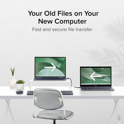 Plugable Thunderbolt 4 Data Transfer Cable (Part #TBT-TRAN) for Windows PC to PC Migration