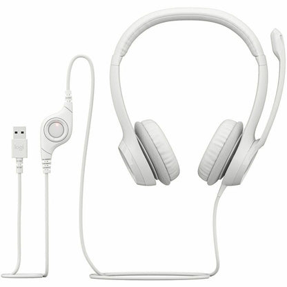 Logitech H390 USB-A Computer Headset with Noise-Canceling Microphone and Stereo Sound