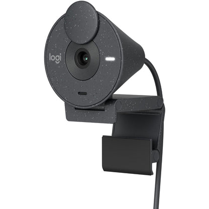 Logitech BRIO Webcam with 2MP Resolution, 30 fps, Focus-Free, USB Type C, Graphite