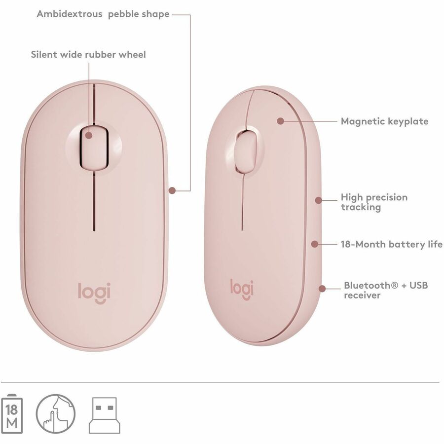 Logitech MK470 Slim Combo Wireless Keyboard & Mouse Set - Compact, Quiet, and Modern Design