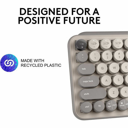 Logitech POP Keys Wireless Mechanical Keyboard with Customizable Emoji Keys - Mist
