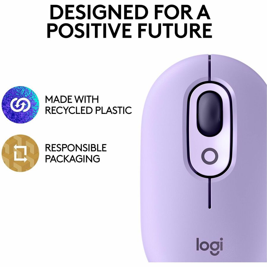 Logitech POP Mouse Cosmos - Wireless Bluetooth Mouse with Customizable Emojis and SilentTouch Technology