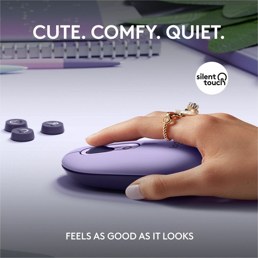 Logitech POP Mouse Cosmos - Wireless Bluetooth Mouse with Customizable Emojis and SilentTouch Technology