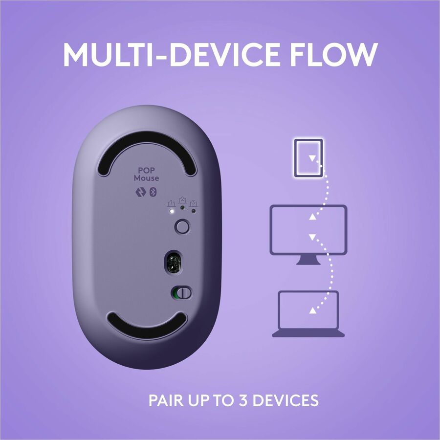 Logitech POP Mouse Cosmos - Wireless Bluetooth Mouse with Customizable Emojis and SilentTouch Technology