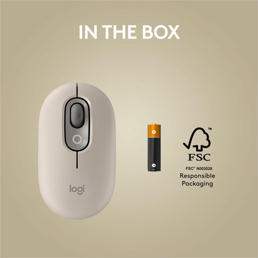 Logitech POP Wireless Mouse with Customizable Emojis - Mist