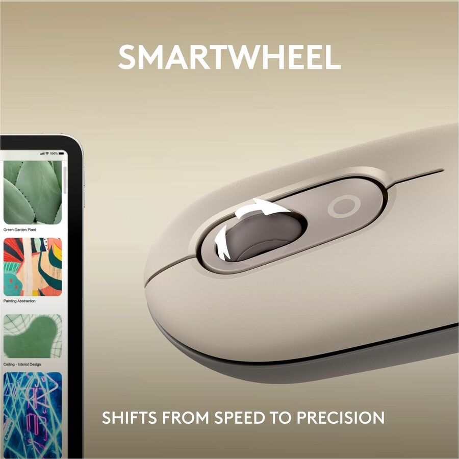 Logitech POP Wireless Mouse with Customizable Emojis - Mist