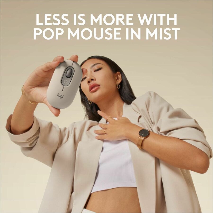 Logitech POP Wireless Mouse with Customizable Emojis - Mist