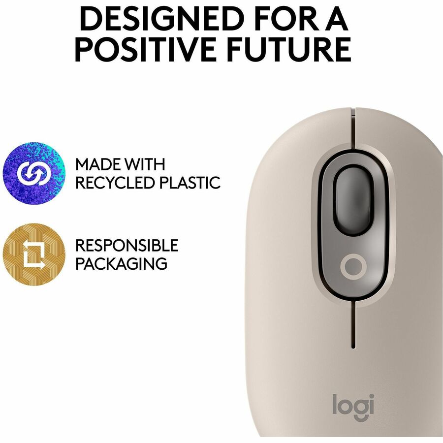 Logitech POP Wireless Mouse with Customizable Emojis - Mist
