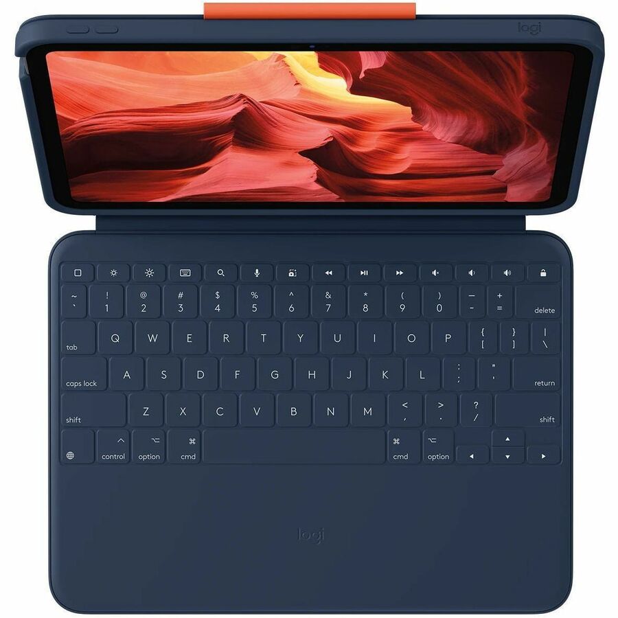 Logitech Rugged Combo 4 Keyboard and Cover Case for iPad (10th Gen & A16) – Durable Folio Design with Spill Resistance and Four Use Modes