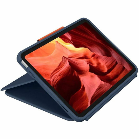 Logitech Rugged Combo 4 Keyboard and Cover Case for iPad (10th Gen & A16) – Durable Folio Design with Spill Resistance and Four Use Modes