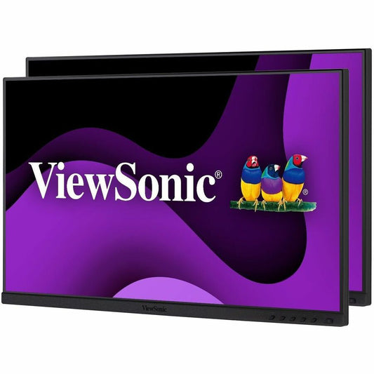 ViewSonic VG2448A-2_H2 24-Inch Dual Monitor Pack with IPS Display and Ultra-Thin Bezels