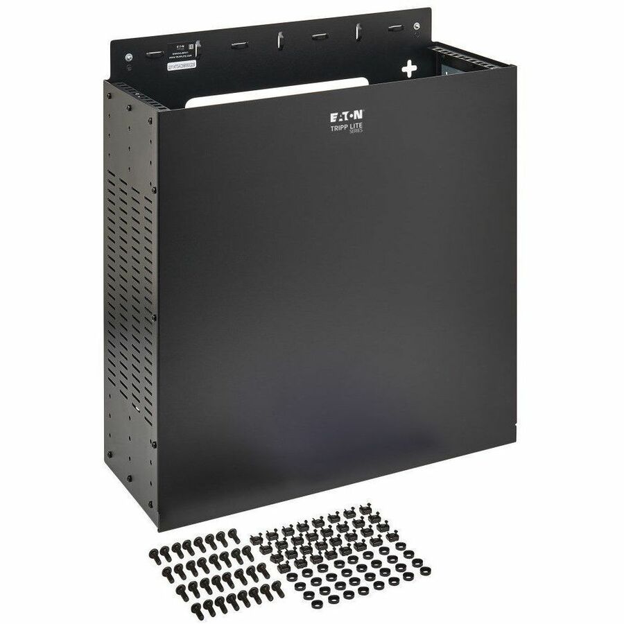 Eaton Tripp Lite Series SmartRack 4U Low-Profile Vented Wall-Mount Enclosure, Black