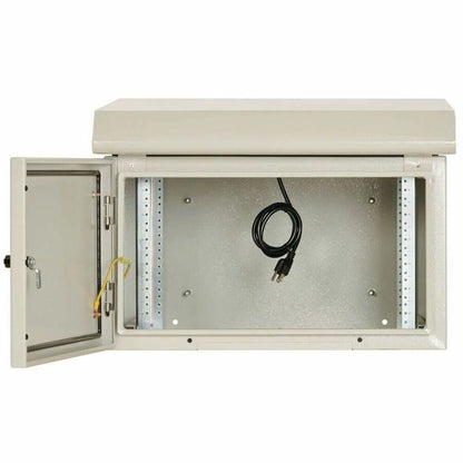 Eaton Tripp Lite Series SmartRack SRN3RG6UDP Industrial Wall-Mount Enclosure with Locking Door and Internal Fans, 6U, Gray