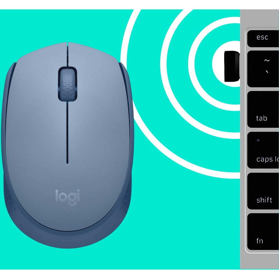 Logitech M170 Wireless Mouse – Compact, Ambidextrous Design with 10-Meter Range