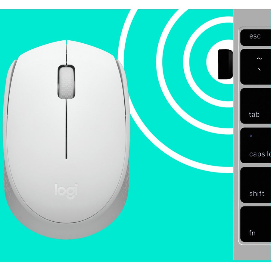 Logitech M170 Wireless Mouse - Reliable 2.4 GHz Connectivity with 10-Meter Range and Ambidextrous Design