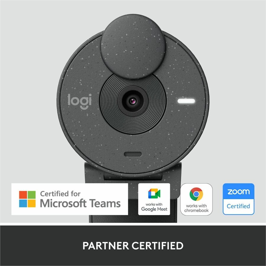 Logitech Brio 305 Full HD 1080p Webcam with Privacy Shutter and Auto Light Correction