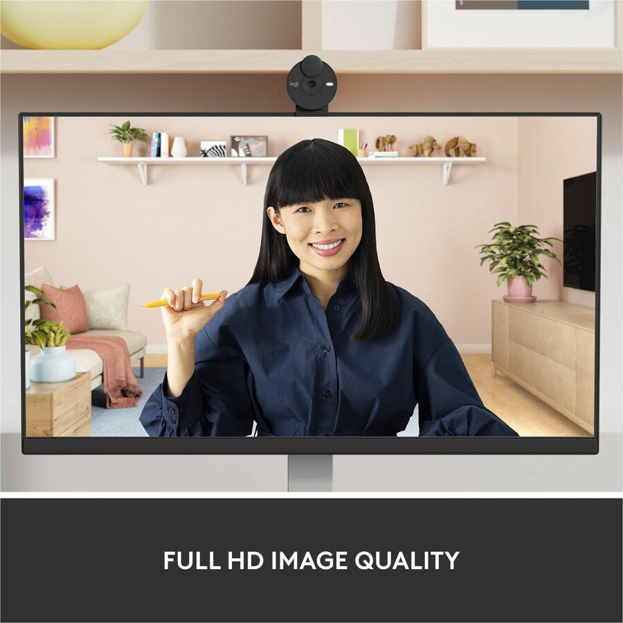 Logitech Brio 305 Full HD 1080p Webcam with Privacy Shutter and Auto Light Correction