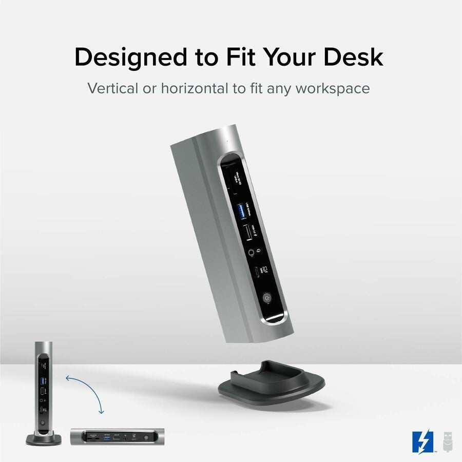 Plugable Technologies TBT4-UDZ Thunderbolt 4 & USB4 Quad Display Docking Station with 100W Charging