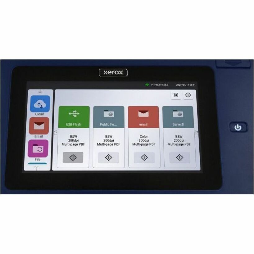 Xerox N60w Pro XN60WPRO-U ADF Scanner with 8-Inch Touchscreen, Duplex Scan, and Network Connectivity