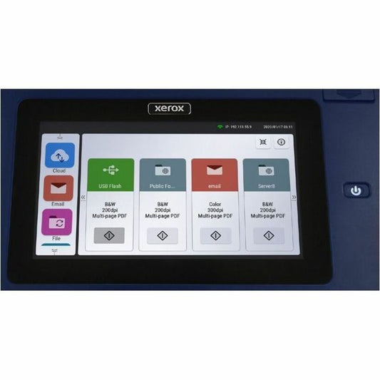 Xerox N60w Pro XN60WPRO-U ADF Scanner with 8-Inch Touchscreen, Duplex Scan, and Network Connectivity