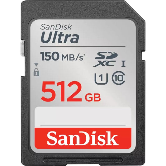 Western Digital SanDisk Ultra 512GB SDXC Card – High-Speed UHS-I Memory for Photography and Video