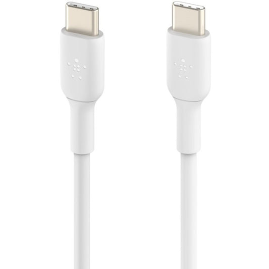 Belkin USB-C to USB-C Cable (2m / 6.6ft, White) — Fast Charging & Data Transfer for Samsung, Apple, and More