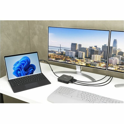 Kensington MD125U4 USB4 Portable Docking Station for Surface – Dual 4K HDMI, 100W Power Pass-Through, Ethernet & Multiple USB Ports