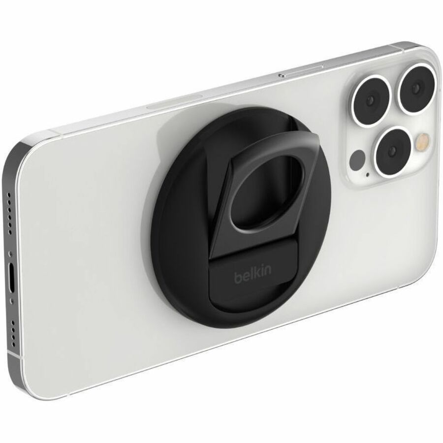 Belkin iPhone Mount with MagSafe for Mac Notebooks – Secure, Rotatable Desk Mount for iPhone (Black)