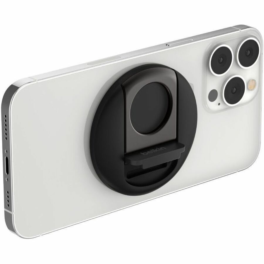 Belkin iPhone Mount with MagSafe for Mac Notebooks – Secure, Rotatable Desk Mount for iPhone (Black)
