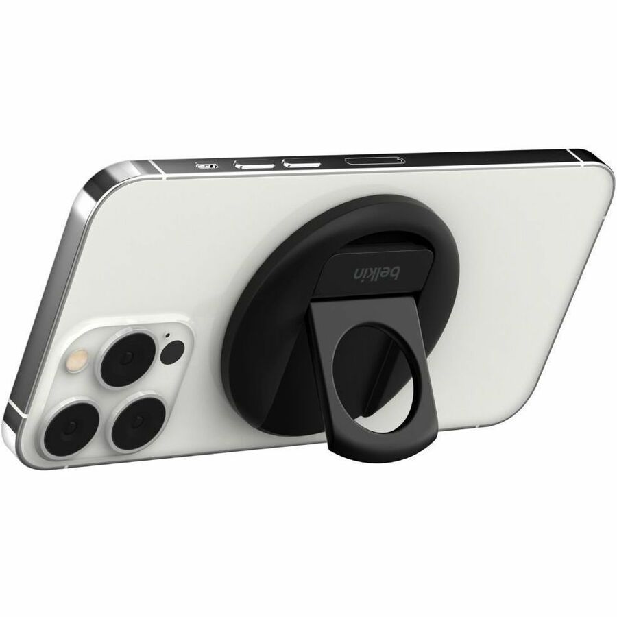 Belkin iPhone Mount with MagSafe for Mac Notebooks – Secure, Rotatable Desk Mount for iPhone (Black)