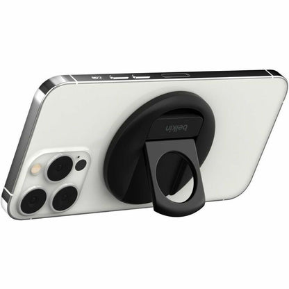 Belkin iPhone Mount with MagSafe for Mac Notebooks – Secure, Rotatable Desk Mount for iPhone (Black)