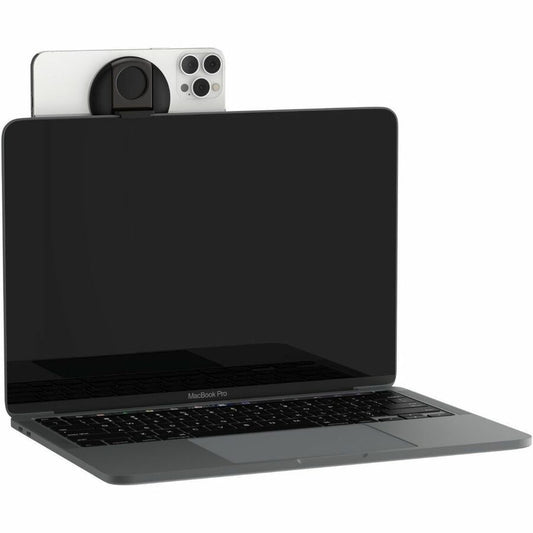 Belkin iPhone Mount with MagSafe for Mac Notebooks – Secure, Rotatable Desk Mount for iPhone (Black)