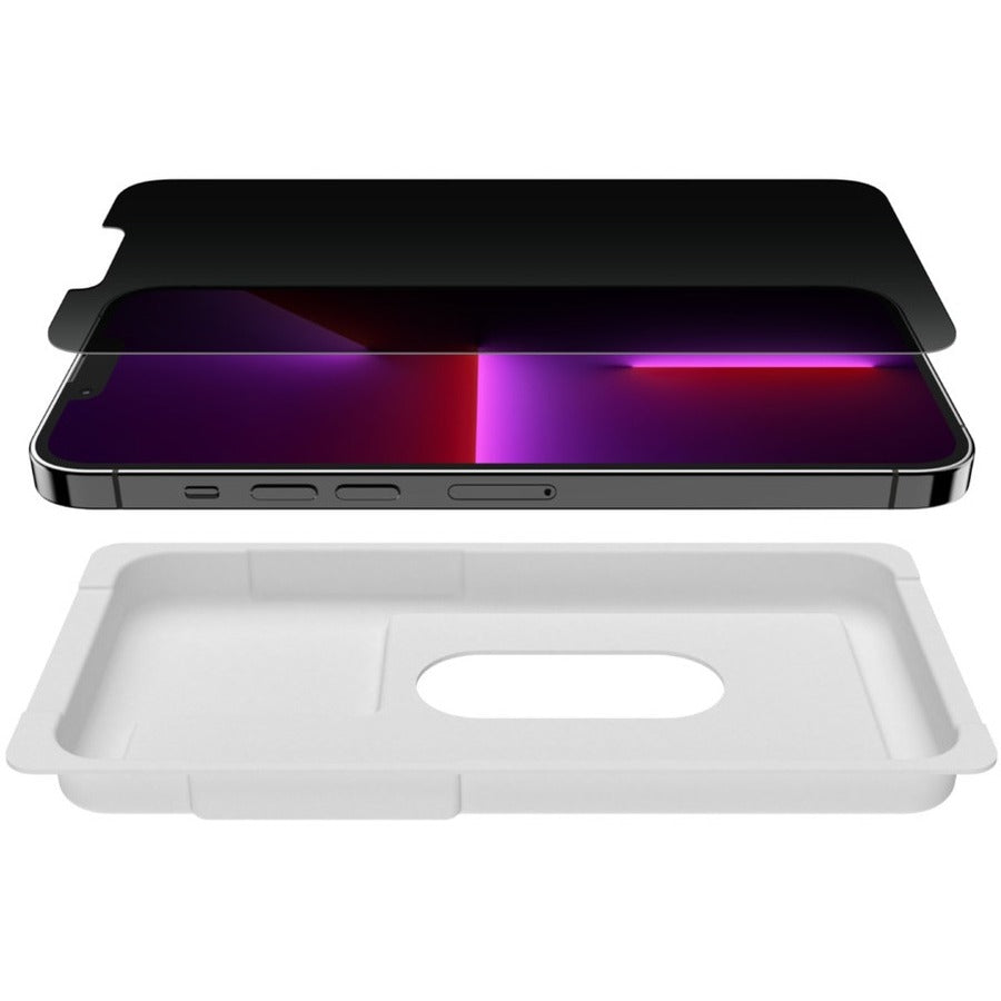 Belkin ScreenForce Privacy Screen Protector for iPhone 14 Plus with Impact-Absorbing Japanese Glass