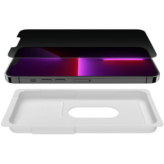 Belkin ScreenForce Privacy Screen Protector for iPhone 14 Plus with Impact-Absorbing Japanese Glass