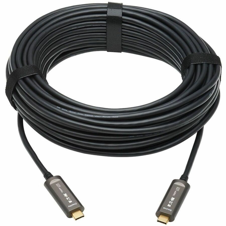 Eaton Tripp Lite Series USB-C to USB-C 4K Fiber Optic Cable (Part U420F-15M-V) – 15 ft for High-Resolution Video and Audio Transmission