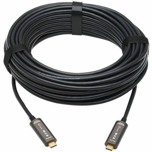 Eaton Tripp Lite Series USB-C to USB-C 4K Fiber Optic Cable (Part U420F-15M-V) – 15 ft for High-Resolution Video and Audio Transmission