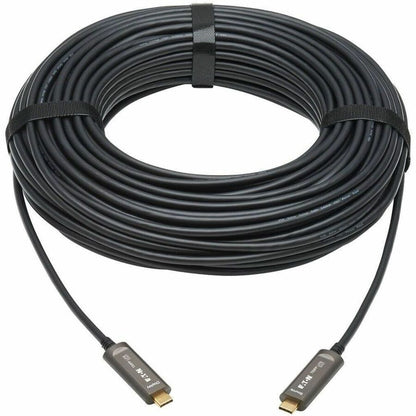 Eaton Tripp Lite Series 30 ft. USB-C to USB-C Fiber Optic Cable - 4K 60Hz HDR, 4:4:4, Plenum-Rated, M/M