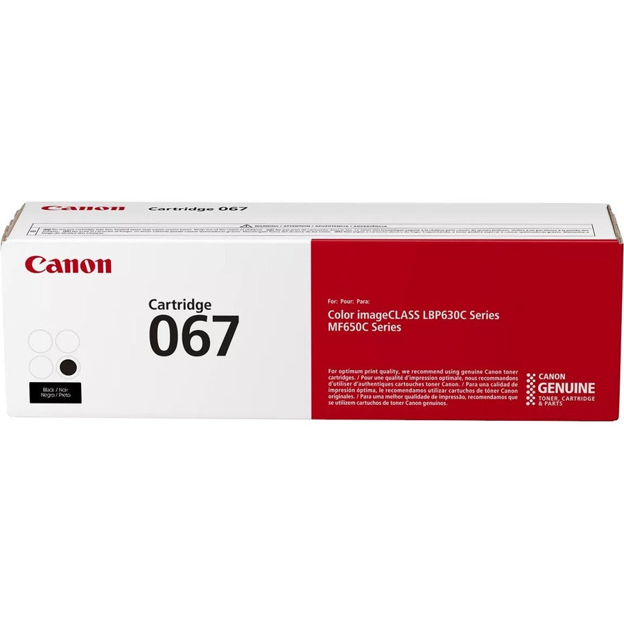 Canon 067 Original Standard Yield Laser Toner Cartridge – Black for Canon imageCLASS Printers