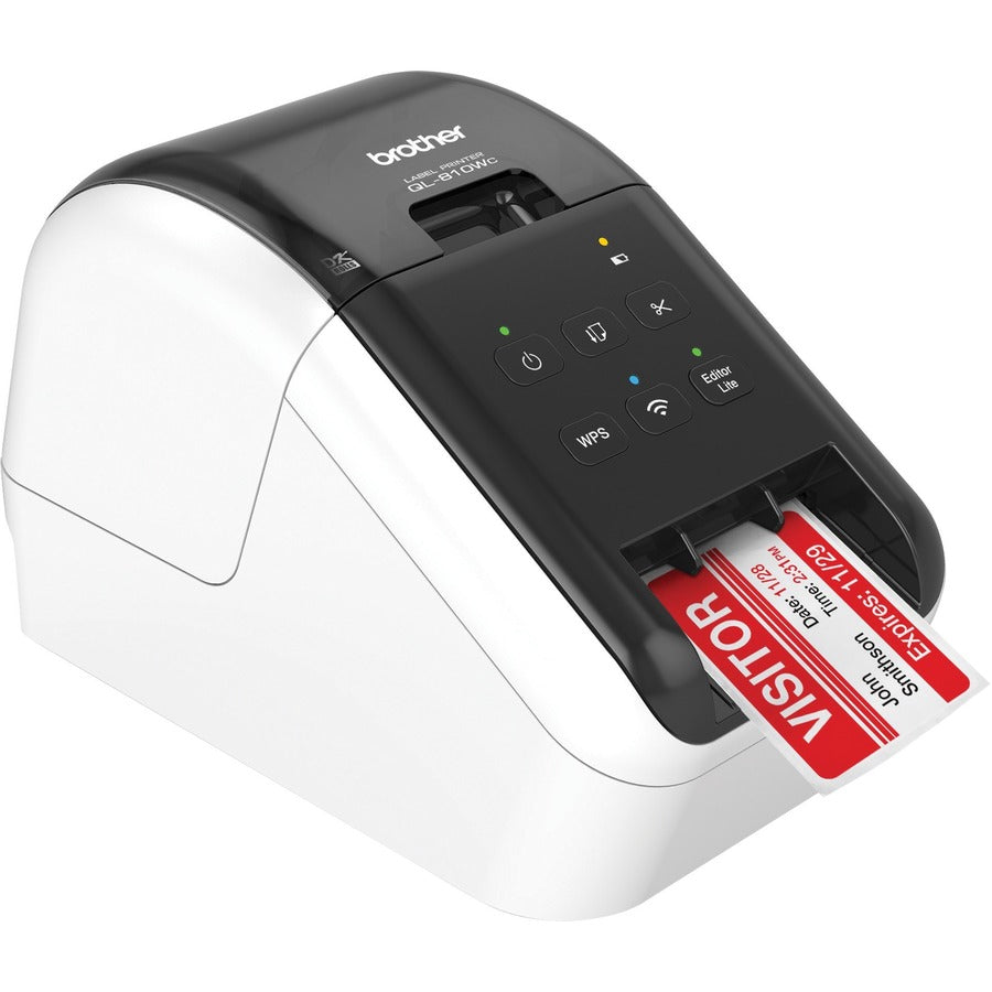 Brother QL-810WC Wireless Label Printer with Dual-Color Printing and Network Connectivity
